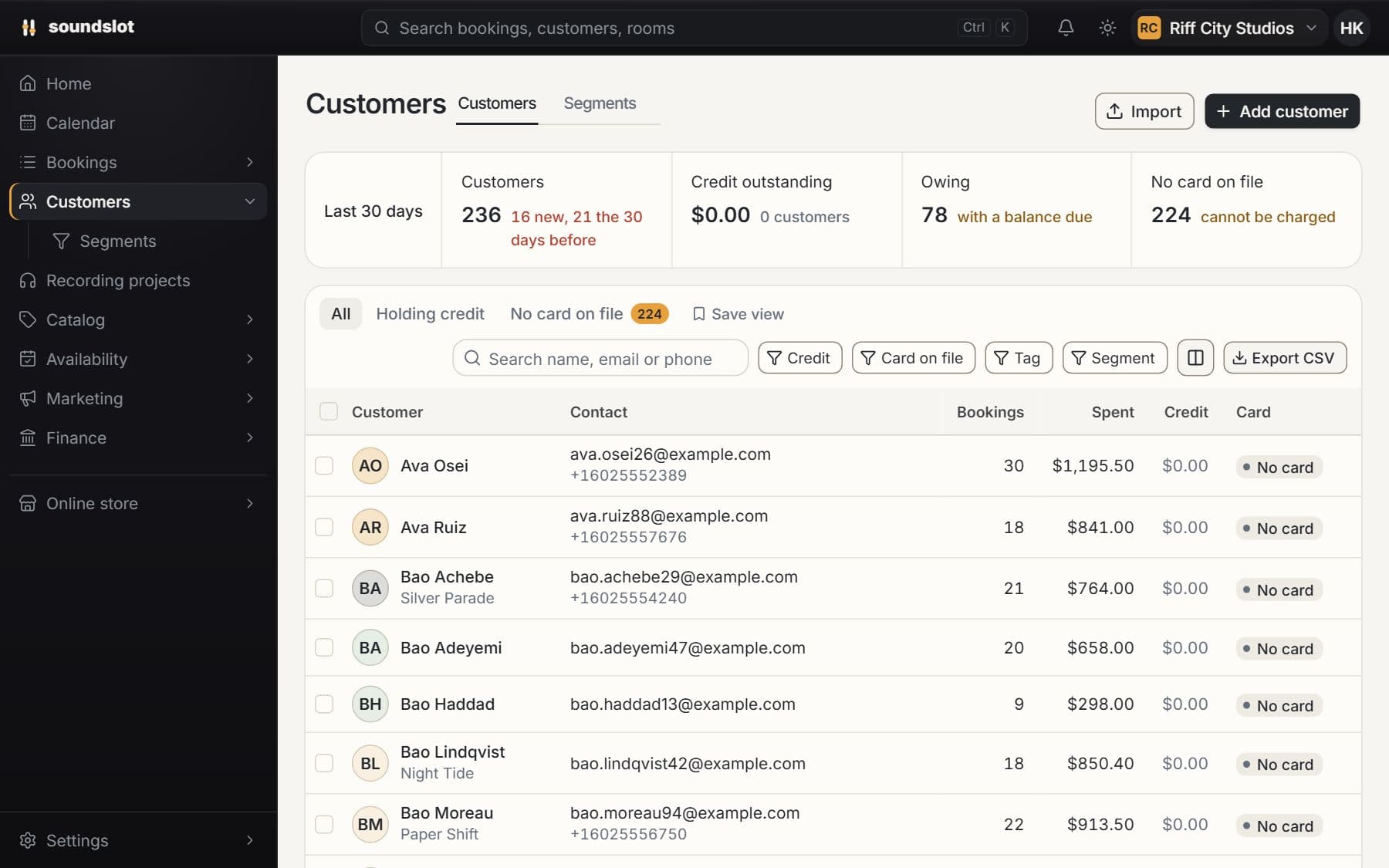 Customer records & imports: Connect their activity