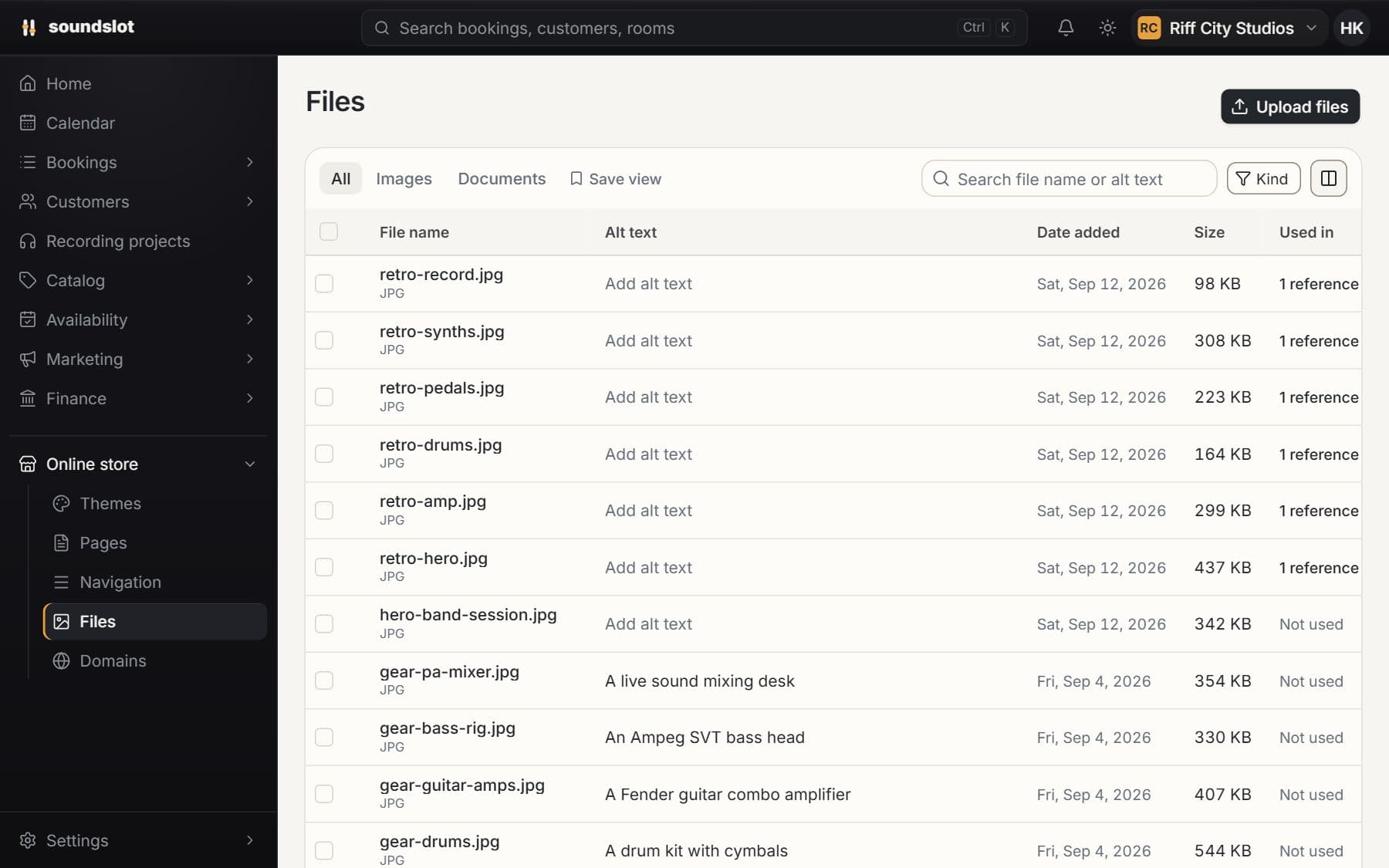 Recording projects & file delivery: Share completed work