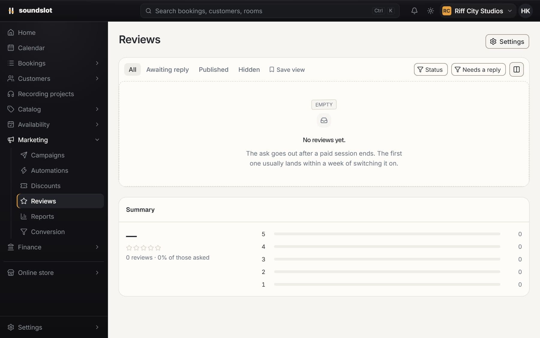 Customer reviews in Soundslot