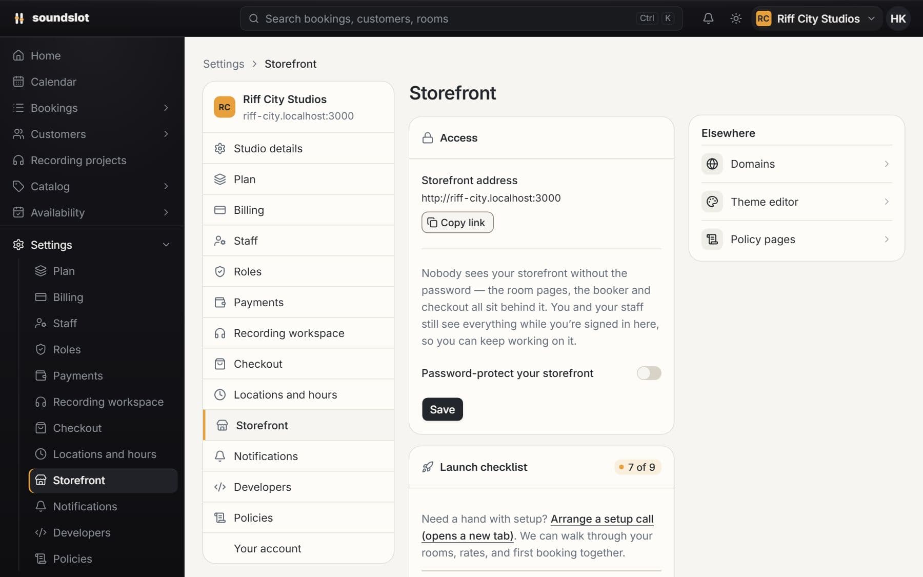 Custom domains & search settings: Configure DNS