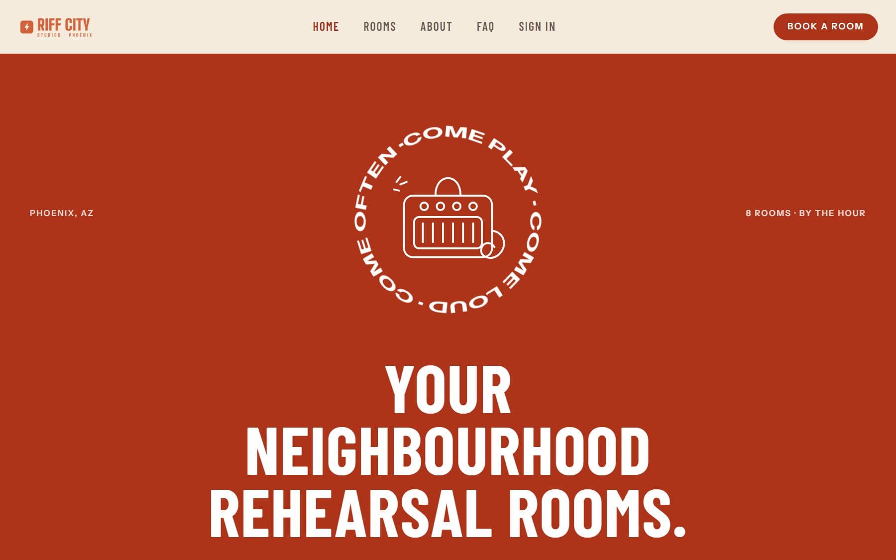 Corner on the demo studio's home page
