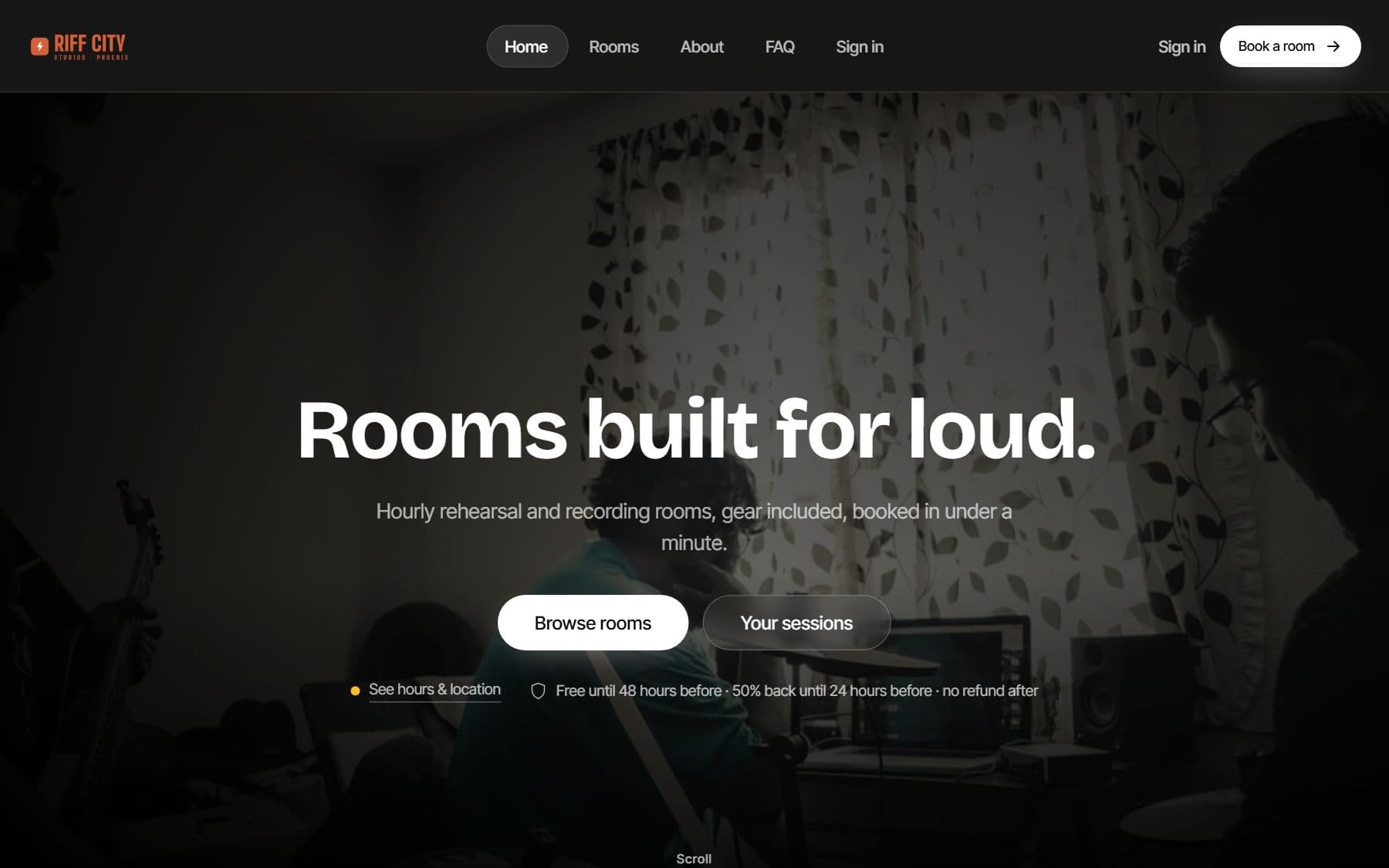 Loft on the demo studio's home page