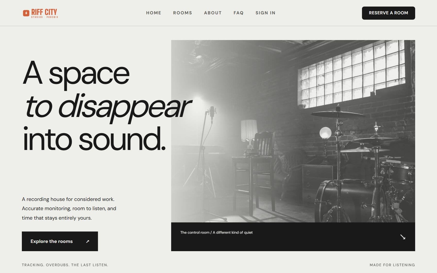 Velvet on the demo studio's home page
